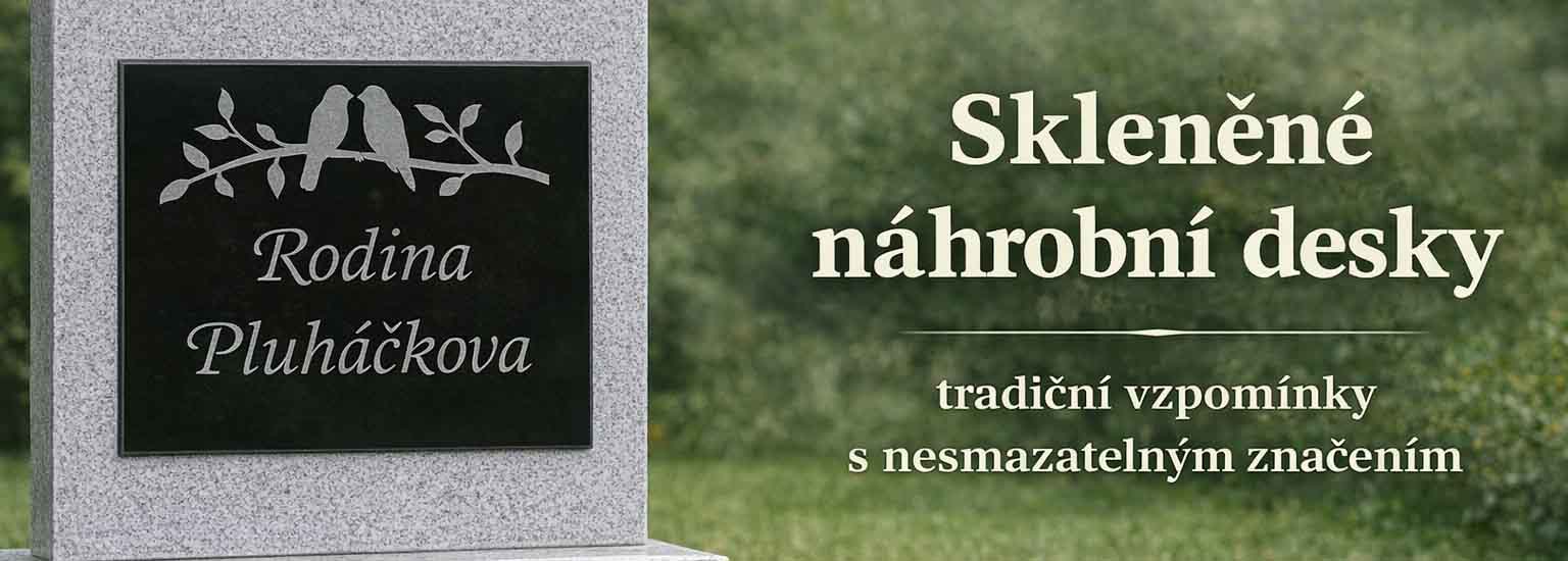 sklenene nahrobni desky